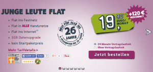 yourfone.de "Junge Leute Flat" Junge Leute Flat
